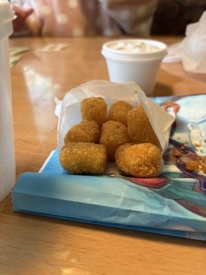 Crispy tater tots at Pecan St. Station Deli & Grill